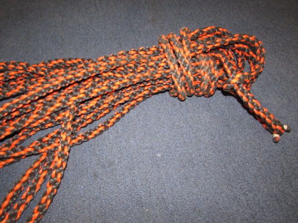 OVER 50 FEET OF 3/4 THICK BRAIDED NYLON ROPE