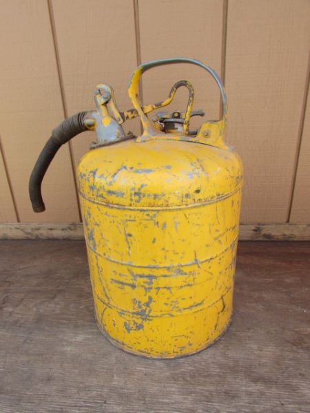 VINTAGE YELLOW GAS CAN