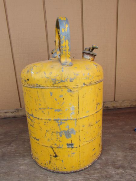 VINTAGE YELLOW GAS CAN