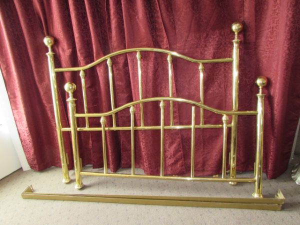 QUEEN SIZE BRASS BED FRAME