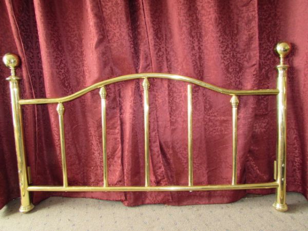 QUEEN SIZE BRASS BED FRAME