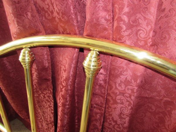 QUEEN SIZE BRASS BED FRAME