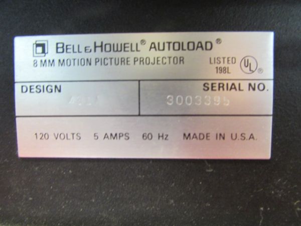 BELL & HOWELL 8mm & SUPER-8 PROJECTOR