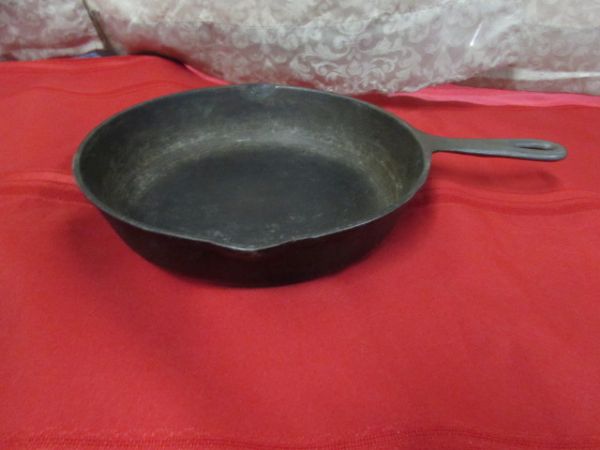 TWO CAST IRON SKILLETS