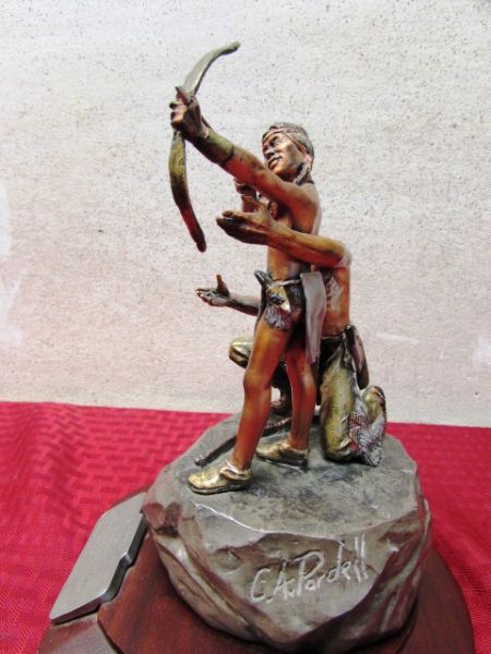 BRONZE SCULPTURE BY C.A. PARDEL LIMITED EDITION.L 424/500