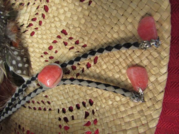 OUT WEST COLLECTION - RHODOCHROSITE & COPPER BOLO TIES, ARROWHEAD & MORE