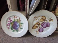 VINTAGE  CURIO SHELF WITH TEA SAUCERS & MORE