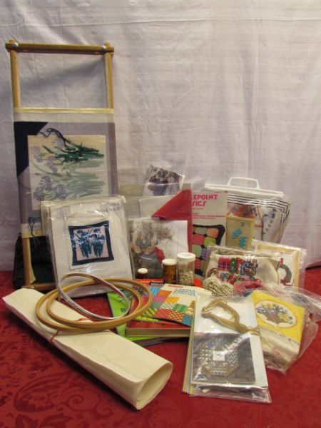 GET CRAFTING - SCROLL FRAME, KITS & BOOKS, HOOPS, BEADS & MORE