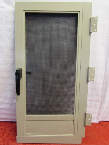 SAMPLE SCREEN DOOR FOR YOUR PLAY HOUSE,  ? GREEN HOUSE VENTILATION OR ? ? ?