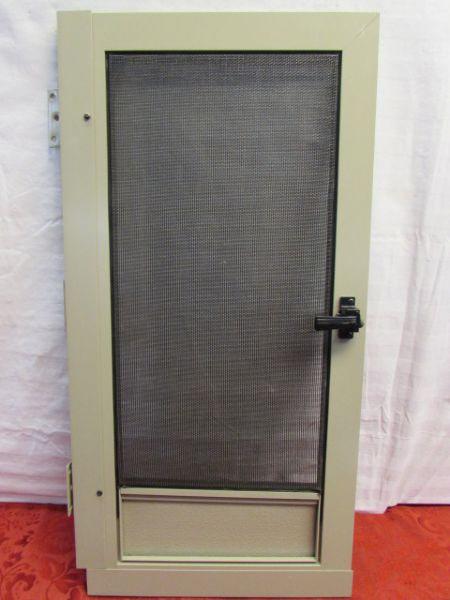 SAMPLE SCREEN DOOR FOR YOUR PLAY HOUSE,  ? GREEN HOUSE VENTILATION OR ? ? ?