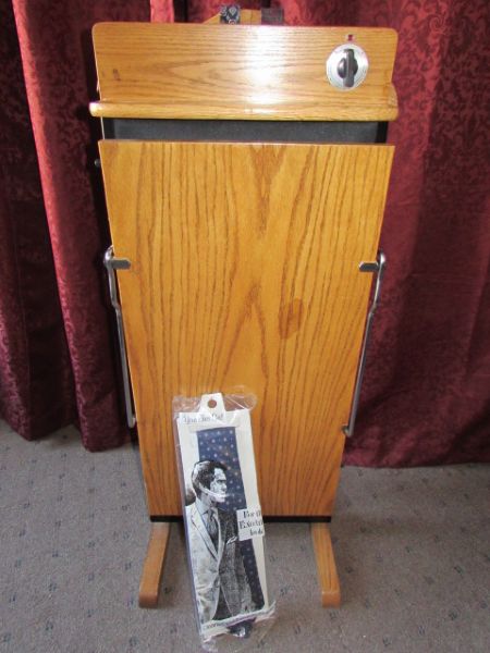 VINTAGE OAK ELECTRIC PANTS PRESSER VALET 