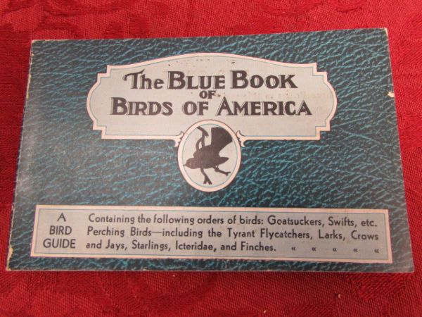 SWEET SONG BIRDS - THREE 1931 BIRDS OF AMERICA GUIDE BOOKS & STATIONARY