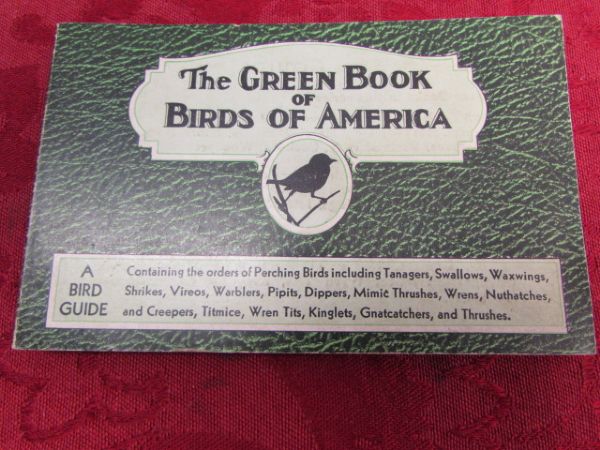 SWEET SONG BIRDS - THREE 1931 BIRDS OF AMERICA GUIDE BOOKS & STATIONARY