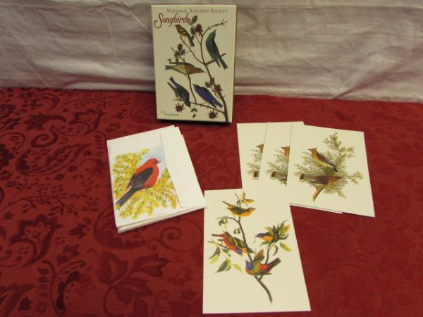 SWEET SONG BIRDS - THREE 1931 BIRDS OF AMERICA GUIDE BOOKS & STATIONARY