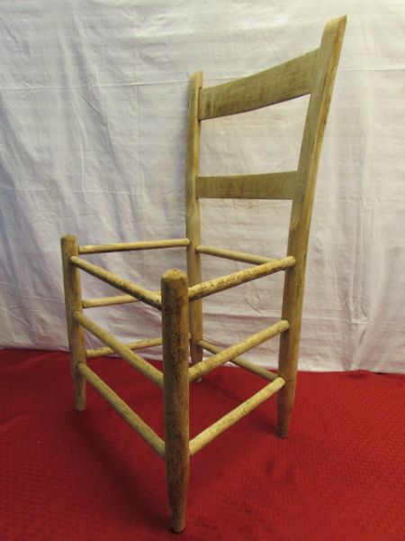 RUSTIC FARM CHAIR LOOKING FOR A SEAT