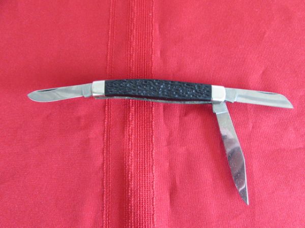 VINTAGE 3 BLADED KNIFE