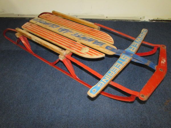 IT WILL SNOW EVENTUALLY!  VINTAGE FLEXIBLE FLYER YANKEE CLIPPER SLED