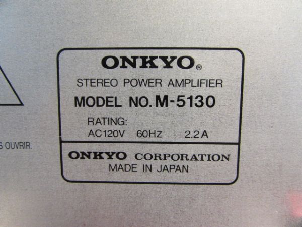 ONKYO DELTA POWER SUPPLY STEREO POWER AMPLIFIER