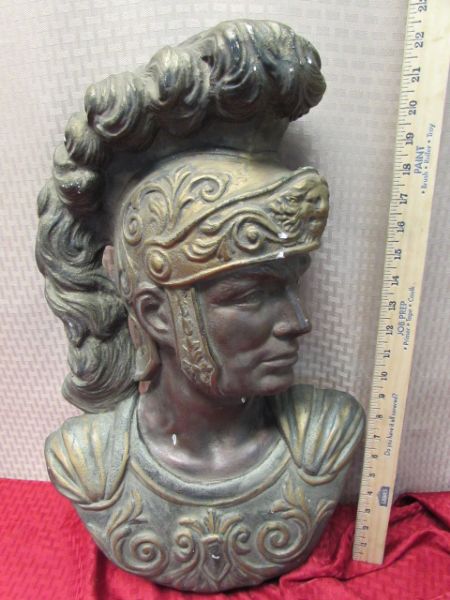 LARGE ROMAN SOLDIER BUST