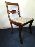 FINAL MATCHING VINTAGE SIDE CHAIR WITH UPHOLSTERED SEAT 
