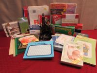 OFFICE SUPPLIES - COOL DESKMATE ORGANIZER, SUEDE ADDRESS BOOK, ENVELOPES, STATIONARY, PAPER & MORE