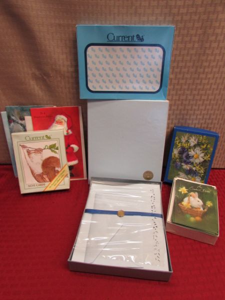 OFFICE SUPPLIES - COOL DESKMATE ORGANIZER, SUEDE ADDRESS BOOK, ENVELOPES, STATIONARY, PAPER & MORE
