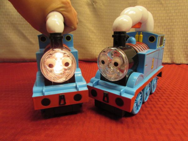 LIGHT UP THE NIGHT WITH THIS ADORABLE PAIR OF LITTLE TIKES THOMAS THE TRAIN FLASHLIGHTS - THEY MAKE NOISE TOO!