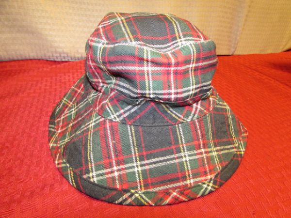 PERFECTLY PLAID - VINTAGE  THERMOS LUNCH BOX & BOTTLE, NEW CASHMERE SCARF, NEW ST. JOHN'S BAY WOOL FLANNEL & MORE 