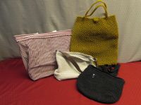 TWO BEACH BAGS & TWO WOVEN HAND BAGS JUST IN TIME FOR SUMMER!