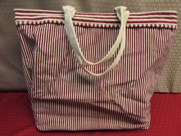 TWO BEACH BAGS & TWO WOVEN HAND BAGS JUST IN TIME FOR SUMMER!