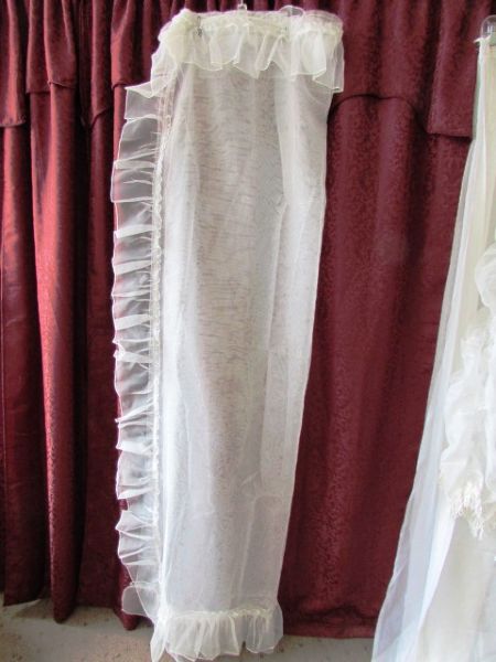 ELEGANT SHEER CURTAINS - 8 PANELS & A VALANCE