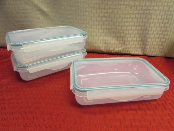 NIB 14 PIECE SET OF LOCK & SEAL STORAGE CONTAINERS 