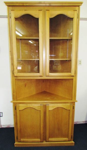 LOVELY CORNER HUTCH -DISPLAY & STORAGE