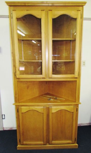 LOVELY CORNER HUTCH -DISPLAY & STORAGE