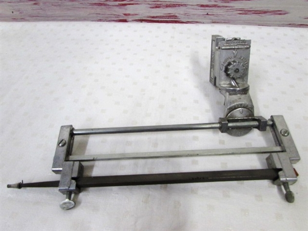 TWO CLAMP ON CHAIN SHARPENERS, A UNIVERSAL FILING GUAGE & SOME CHAPS