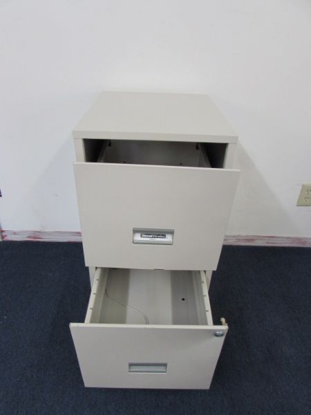 GOOD QUALITY TWO DRAWER METAL FILING CABINET