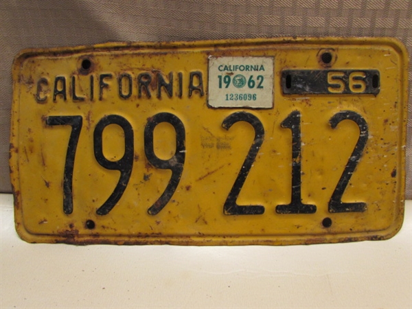 RUSTIC BARN ART - VINTAGE WOOD & METAL HAMES, LICENSE PLATE & TOOLS 
