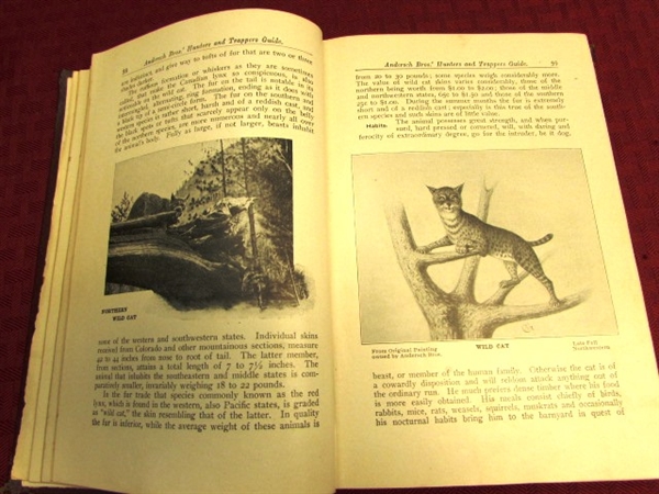 WONDERFUL ANTIQUE & VINTAGE BOOKS - 1906 EDITION OF HUNTERS & TRAPPERS GUIDE, HISTORY OF THE PACIFIC NORTHWEST & MORE