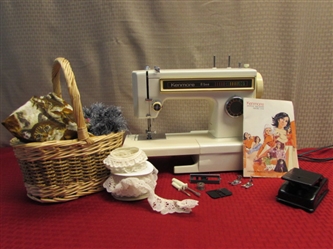 NICE KENMORE 8 STITCH  SEWING MACHINE WITH FOOT PEDAL, ACCESSORIES & MORE 