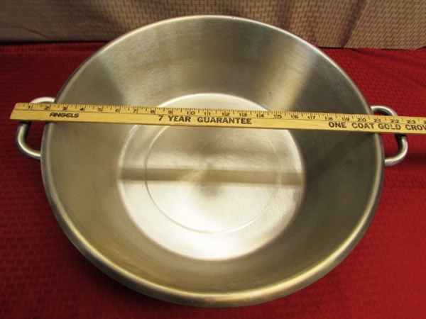 INDUSTRIAL SIZE STAINLESS STEEL U.S. LEGION UTENSILS BASIN 