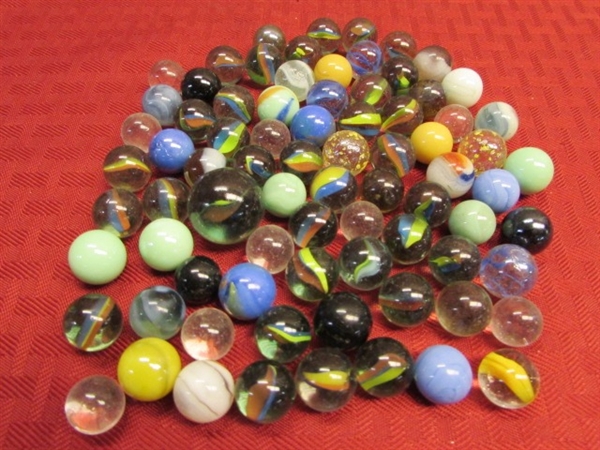 MARBLES!  BANANA'S, CLEARIES, CAT'S EYE, YELLOW STARDUST & MORE