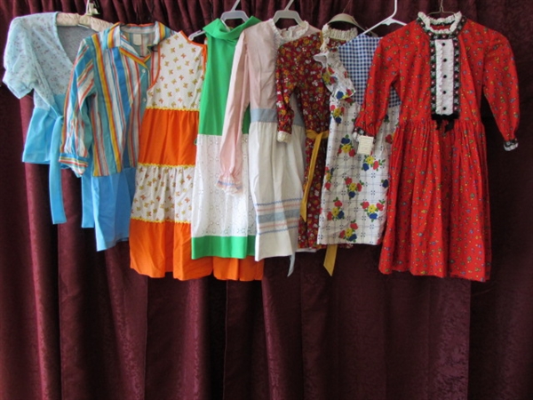 CINDY BRADY'S CLOSET- ADORABLE VINTAGE LITTLE GIRLS DRESSES 