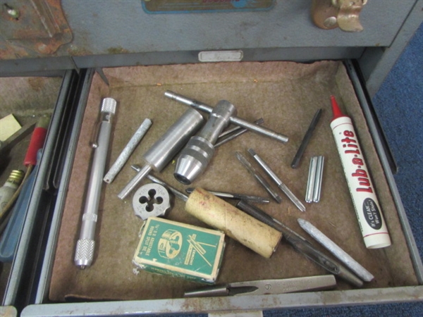 CRAFTSMAN 7 DRAWER TOOLBOX WITH WRENCHES, DRILL BITS, PUNCHES, SCREWDRIVERS & MORE