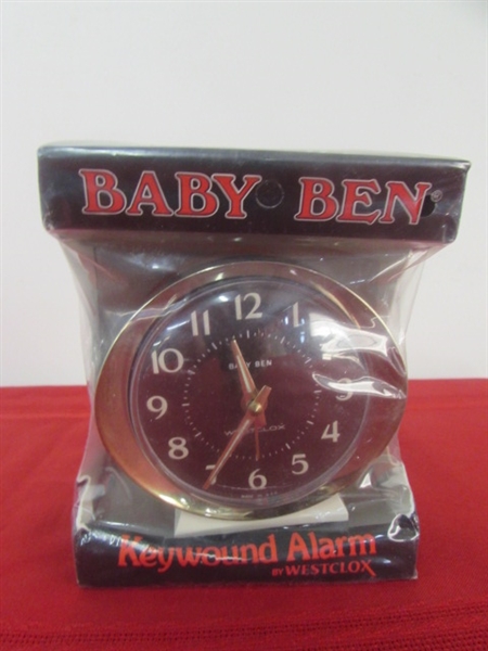 COOL BABY BEN WIND UP ALARM CLOCK, EMERSON RADIO & PORTABLE FAN