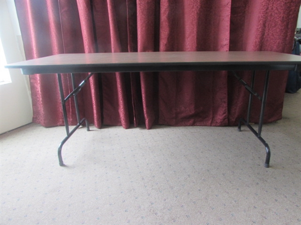 SIX FOOT LONG FOLDING TABLE