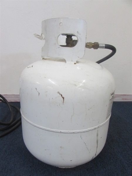 PROPANE TORCH WITH 5 GALLON TANK