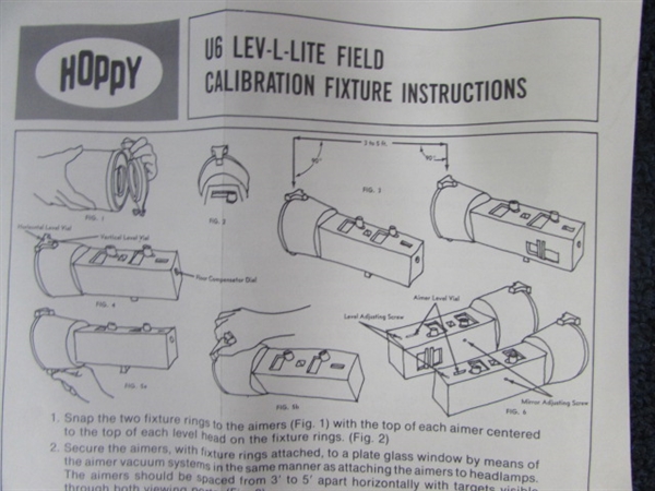 HOPPY LEV-L-LITE HEADLIGHT ALIGNMENT TOOL