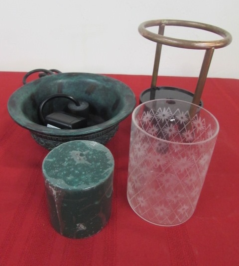 BEAUTIFUL UNUSED CANDLE HOLDER WATER FOUNTAIN