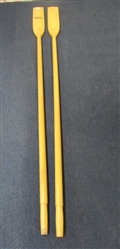TWO SOLID WOOD BOAT OARS, NEVER USED