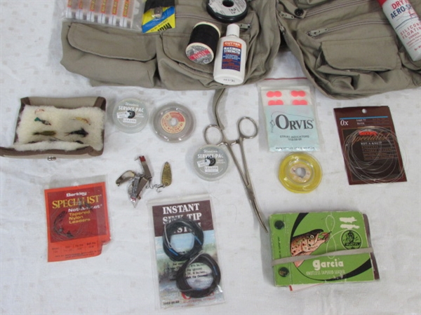  A FAVORITE FLY FISHING VEST & EQUIPMENT